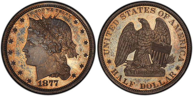 1877 Proof Half Dollar Pattern - J-1534a