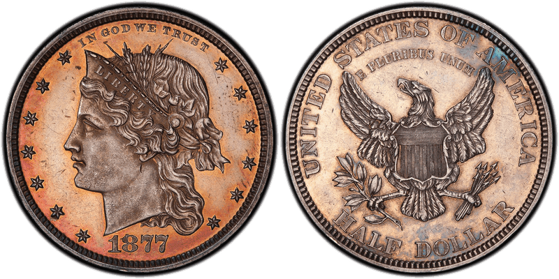 1877 Proof Half Dollar Pattern - J-1535
