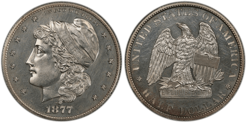 1877 Proof Half Dollar Pattern - J-1539a
