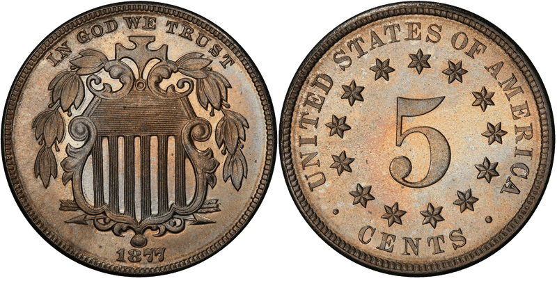 1877 Shield Nickel