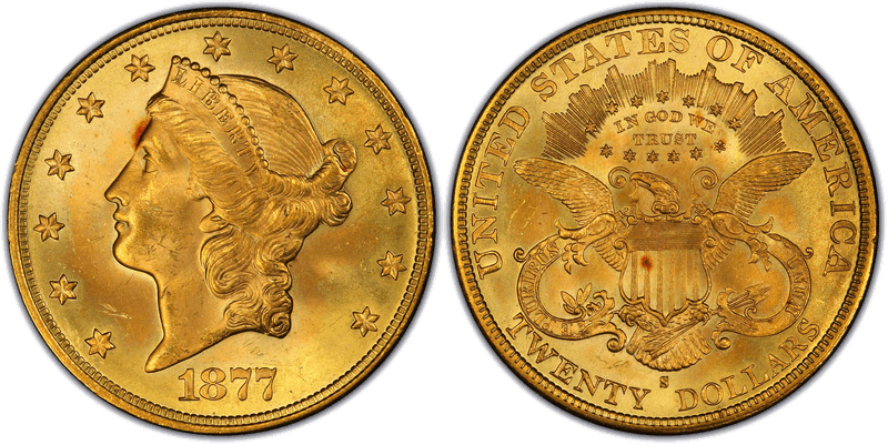 1877 (S) Liberty Head Double Eagle