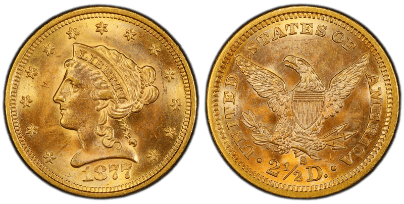 1877 (S) Liberty Head Quarter Eagle