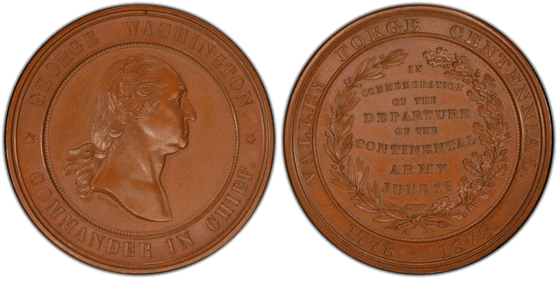 1878 HK-137, GW-959 Bronze Valley Forge Centennial Dollar