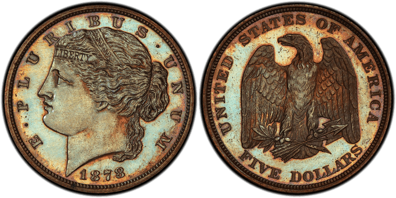 1878 Proof Half Eagle Pattern - J-1573a