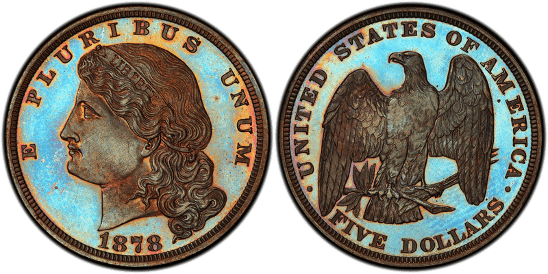 1878 Proof Half Eagle Pattern - J-1574