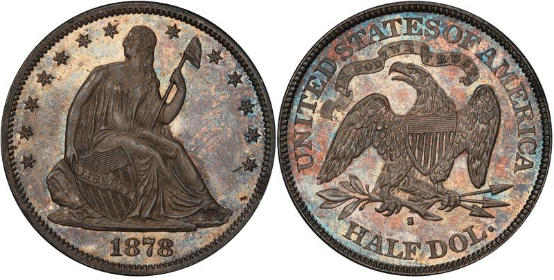 1878 (S) Seated Liberty Half Dollar
