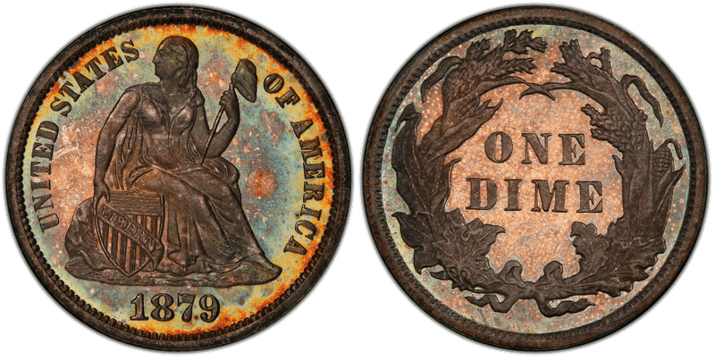 1879 Seated Liberty Dime