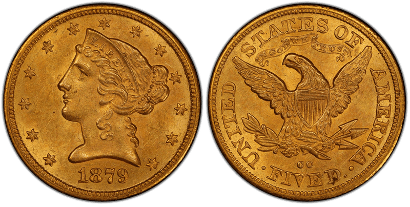 1879 Liberty Head Half Eagle