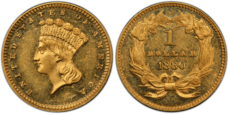 1880 Liberty Gold Dollar
