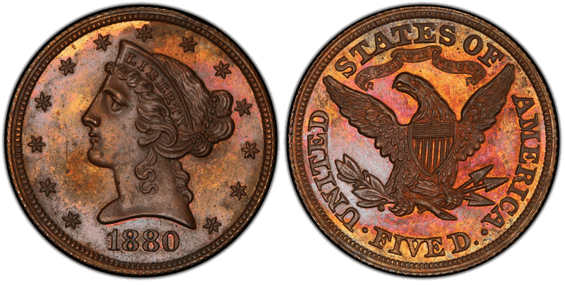1880 Half Eagle Patterns