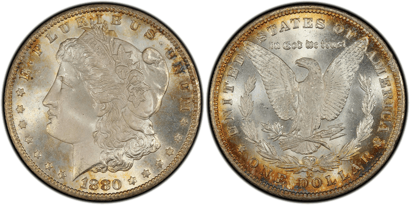 1880 (CC) Morgan Dollar - 8/High 7