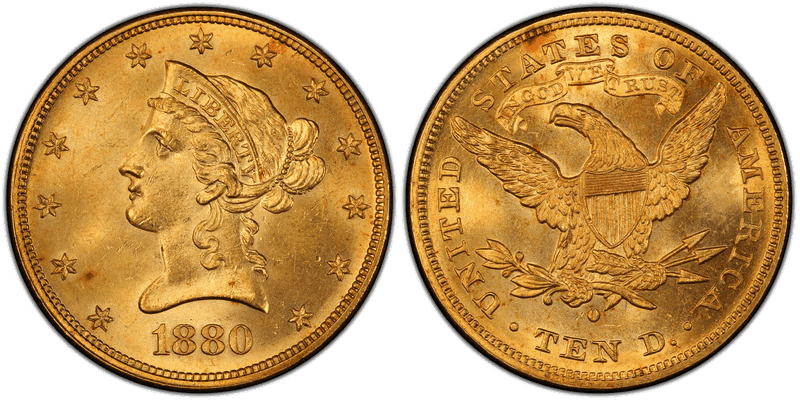 1880 (O) Liberty Head Eagle