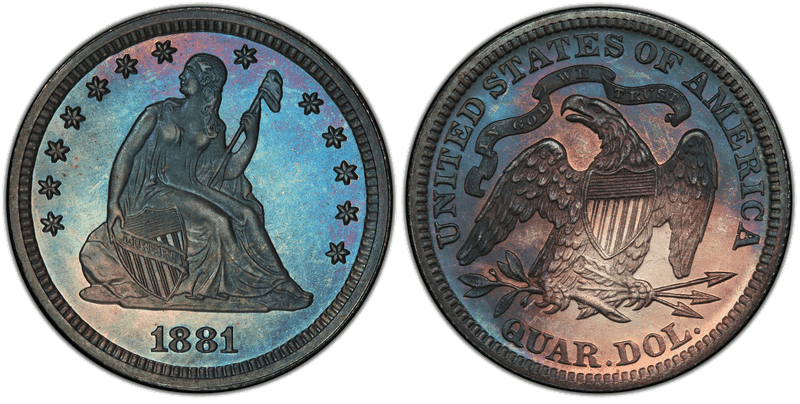 1881 Seated Liberty Quarter