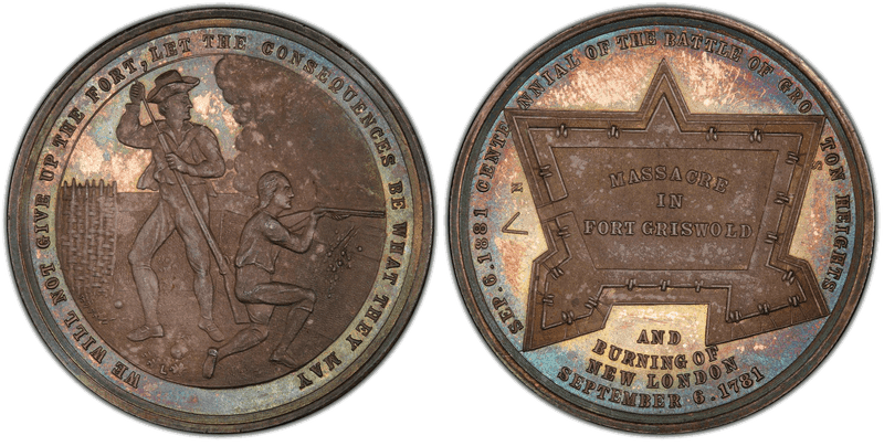 1881 Silver So-Called Dollar HK-125c, Battle of Groton Heights