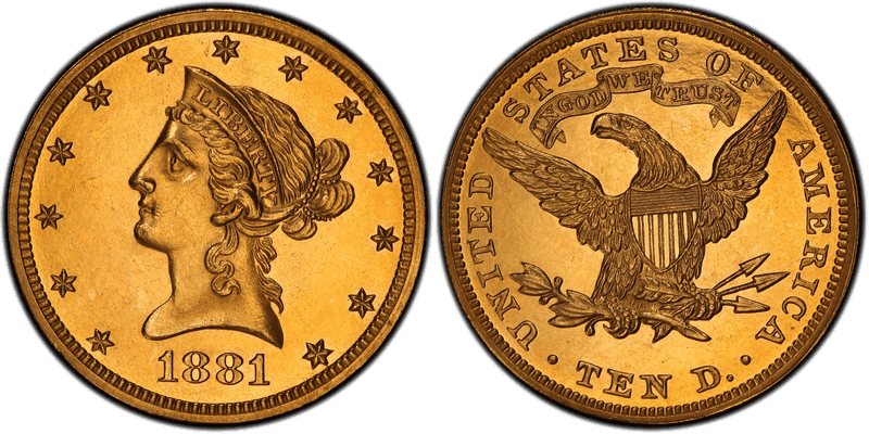 1881 Proof Liberty Head Eagle