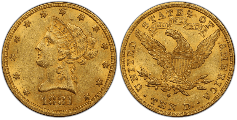 1881 (O) Liberty Head Eagle