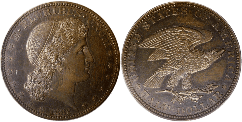 1882 Proof Half Dollar Pattern - J-1701