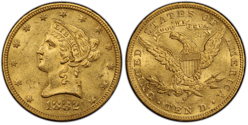 1882 (O) Liberty Head Eagle
