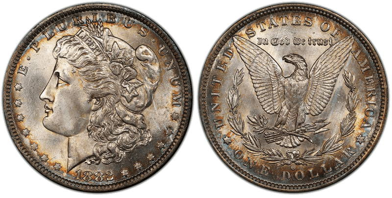 1882 (O) Morgan Dollar - O/S