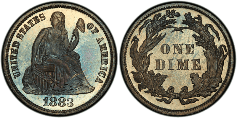 1883 Seated Liberty Dime