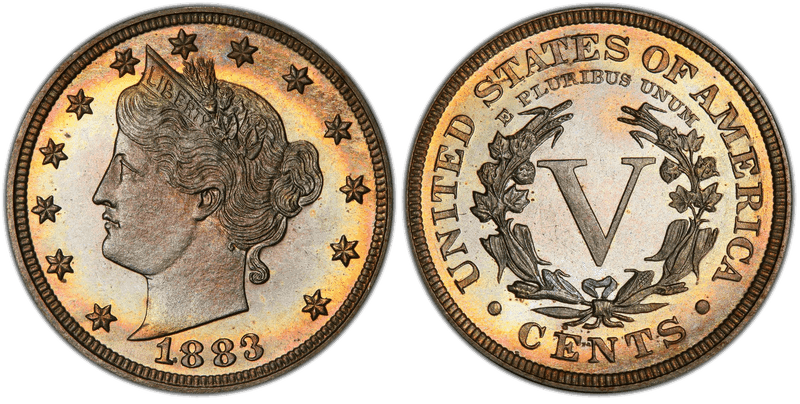 1883 Proof Liberty Head Nickel - With CENTS