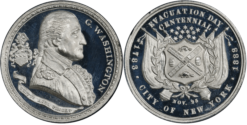 1883 White Metal So-Called Dollar HK-125d, Battle of Groton Heights