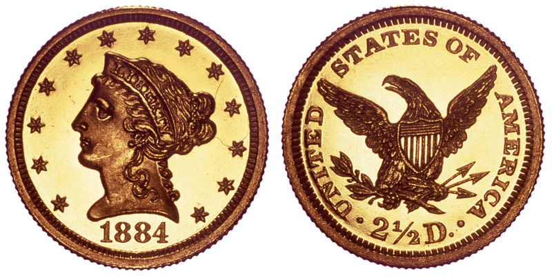 1884 Liberty Head Quarter Eagle