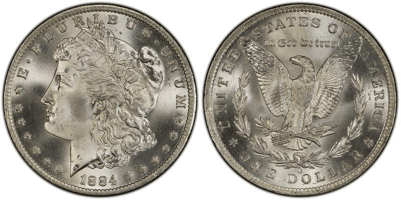 1884 (O) Morgan Dollar
