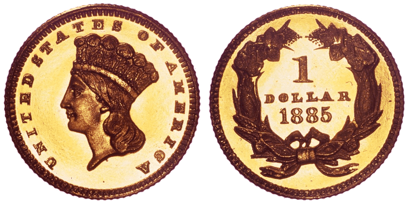 1885 Liberty Gold Dollar