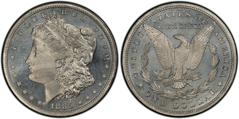 1885 Proof Dollar Pattern - J-1749, Lettered Edge
