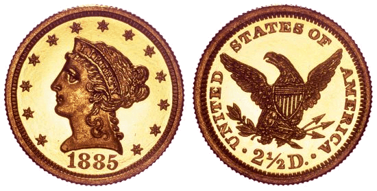 1885 Liberty Head Quarter Eagle