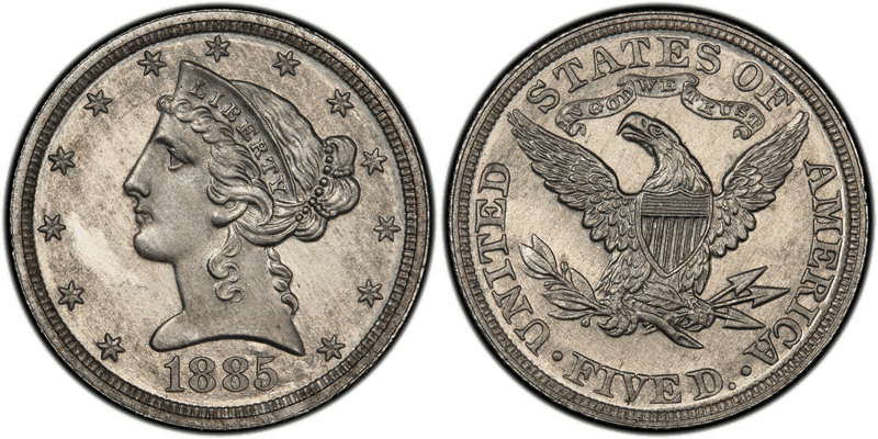1885 Half Eagle Patterns