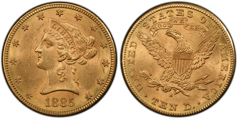 1885 Liberty Head Eagle