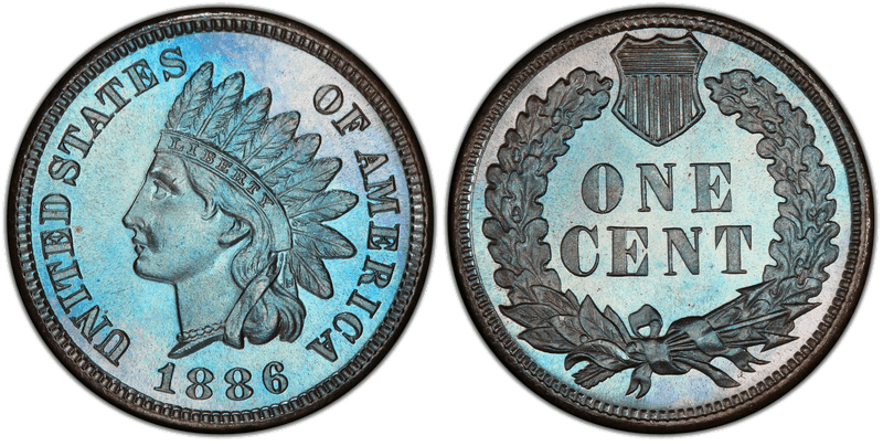 1886 Indian Head Cent Base