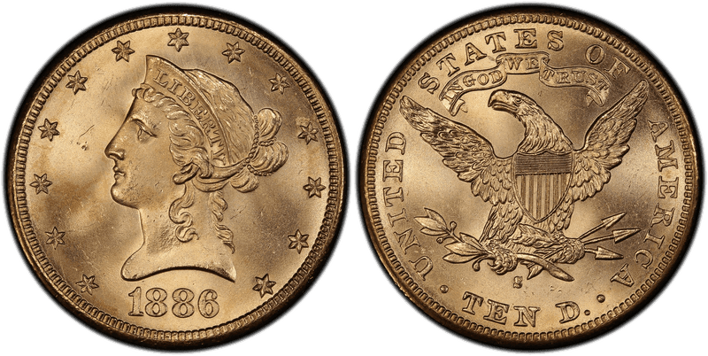 1886 Liberty Head Eagle