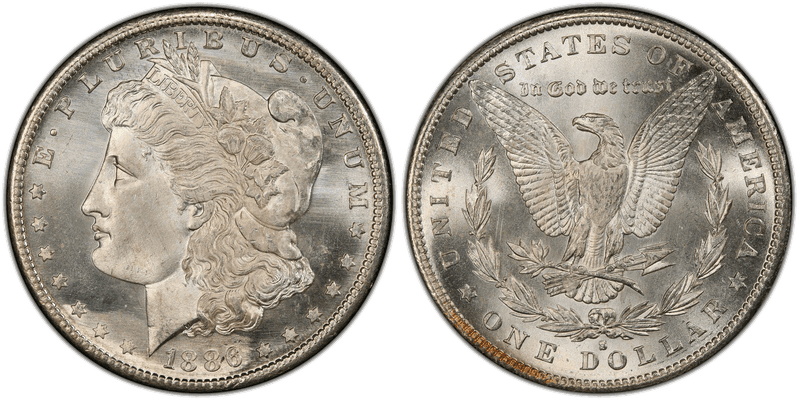 1886 (S) Morgan Dollar