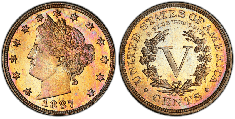 1887 Proof Liberty Head Nickel