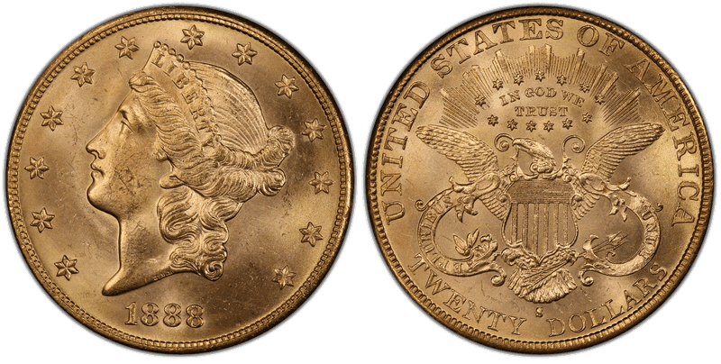 1888 (S) Liberty Head Double Eagle