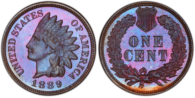 1889 Indian Head Cent Base