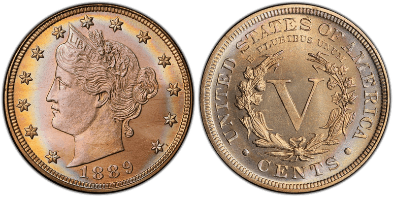 1889 Proof Liberty Head Nickel