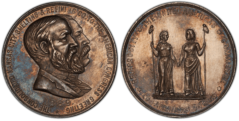 1889 Silver So-Called Dollar HK-731, Kansas City Smelting & Refining Co