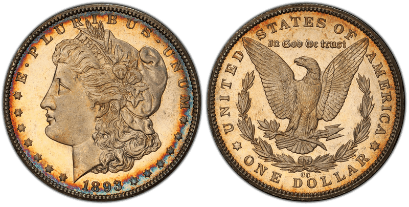 1893 (CC) Proof Morgan Dollar