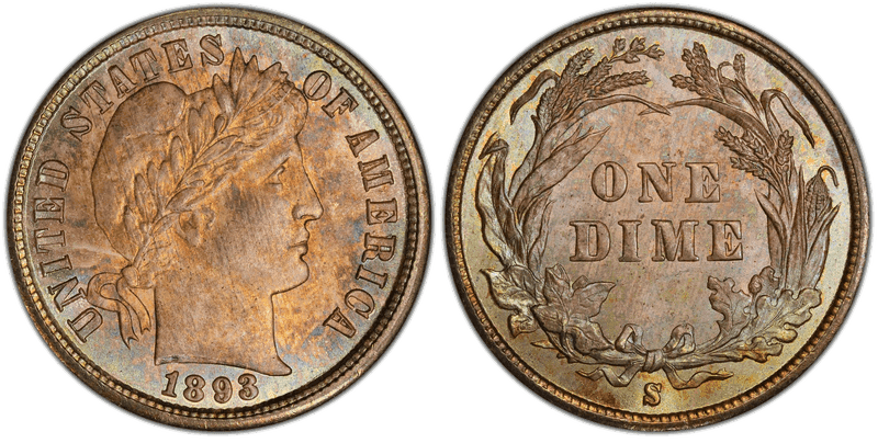 1893 (S) Barber Dime