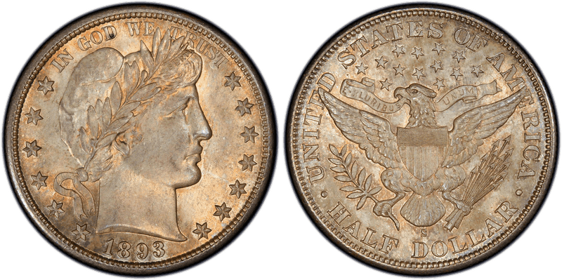 1893 (S) Barber Half Dollar