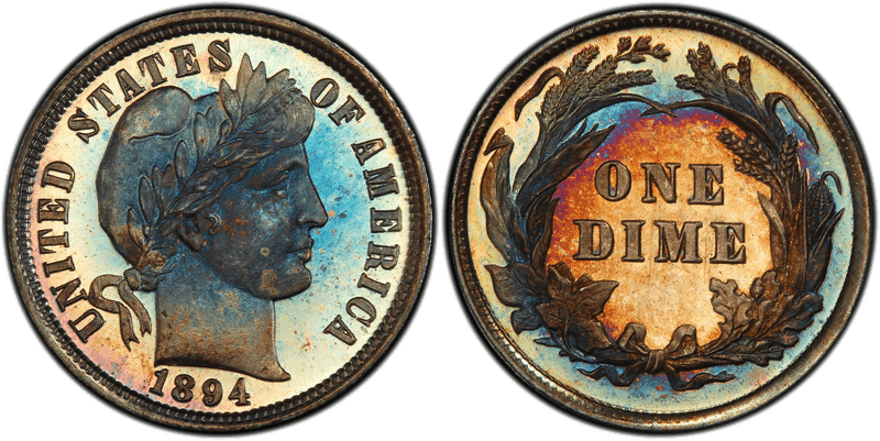 1894 Proof Barber Dime
