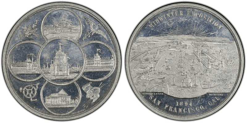 1894 HK-254, 45mm California Midwinter Expo Dollar