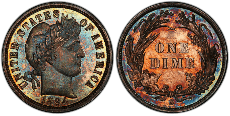 1894 (S) Proof Barber Dime - 10C, BM