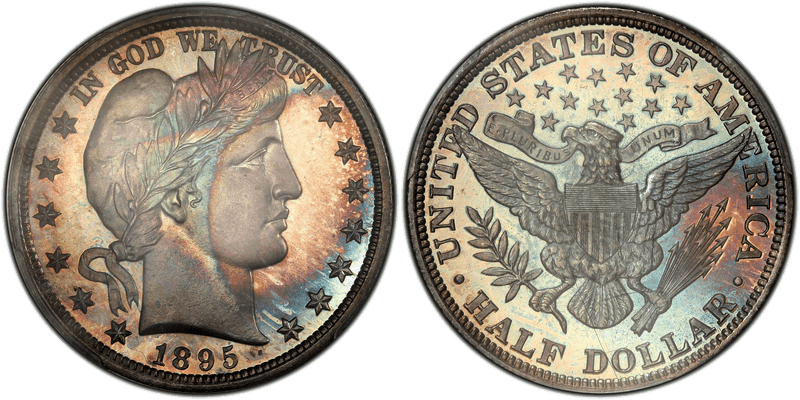 1895 Proof Barber Half Dollar