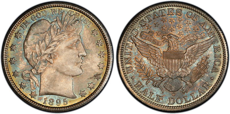 1895 Barber Half Dollar
