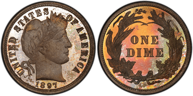 1897 Proof Barber Dime